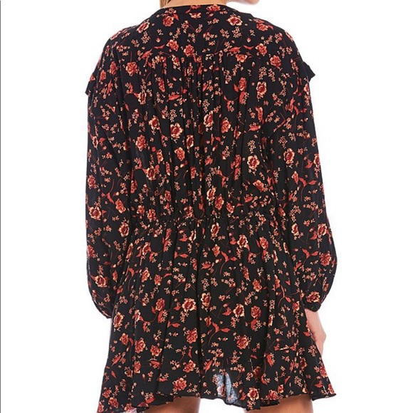 FREE PEOPLE Flower Fields Long-Sleeve Mini Dress - Picture 9 of 16
